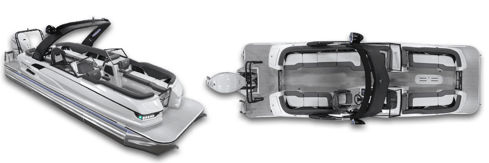 V One 25 front and overhead views V One 25 front and overhead views