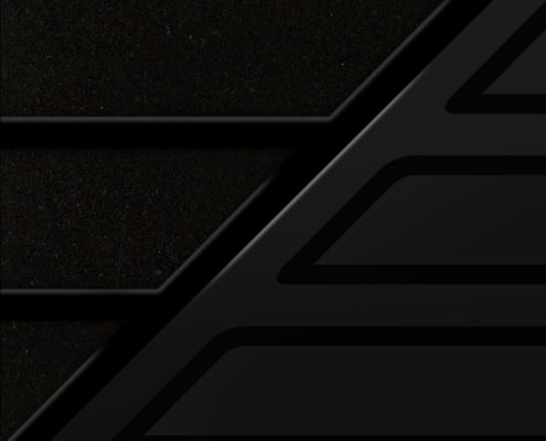 Black Fiberglass & Rail w/Black Metallic Panel